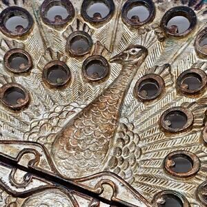 Goldinger Peacock EPZ Italy Silver-Plated Hot Plate Stand | Expandable Trivitt